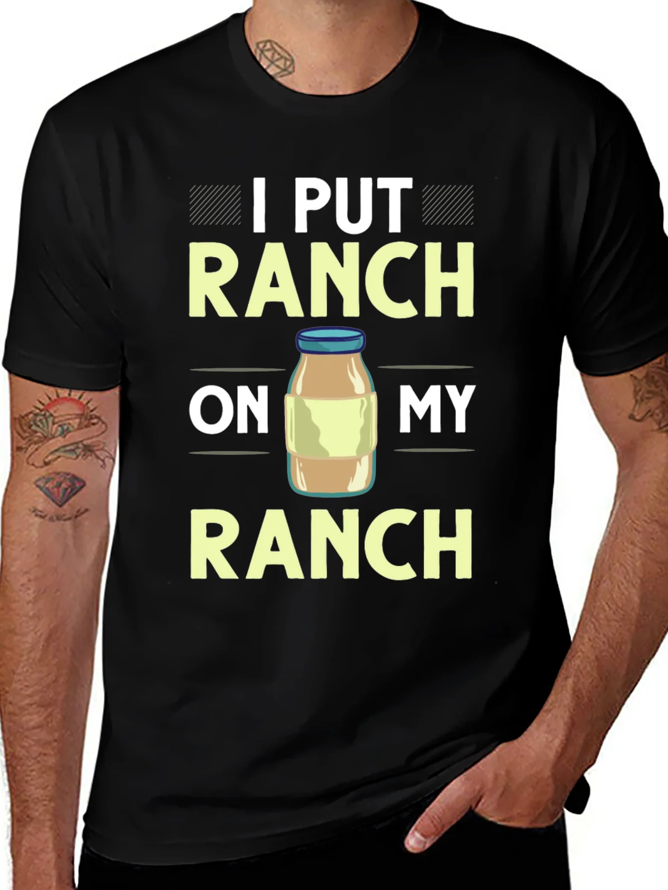 Camiseta Negra: Pongo Ranch en Mi Ranch