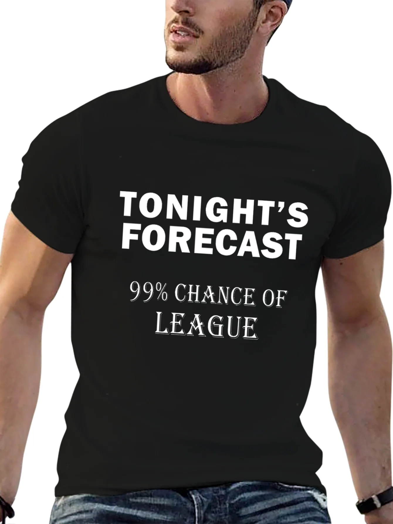 Rebbecca Funny Tonights Forecast League Gaming T-Shirt