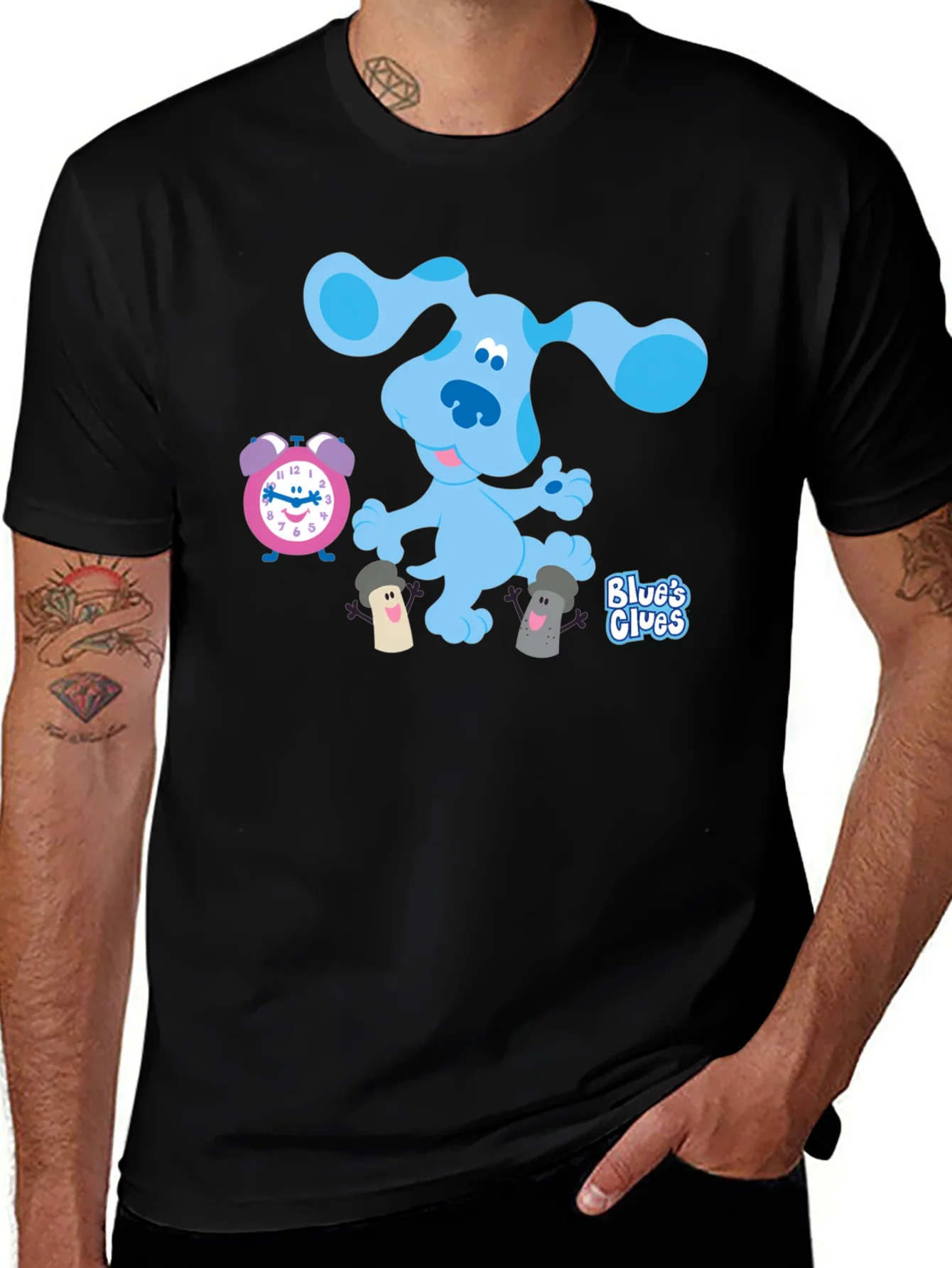 Rebbecca Blues Clues T-Shirt - Cartoon Dog Graphic Tee
