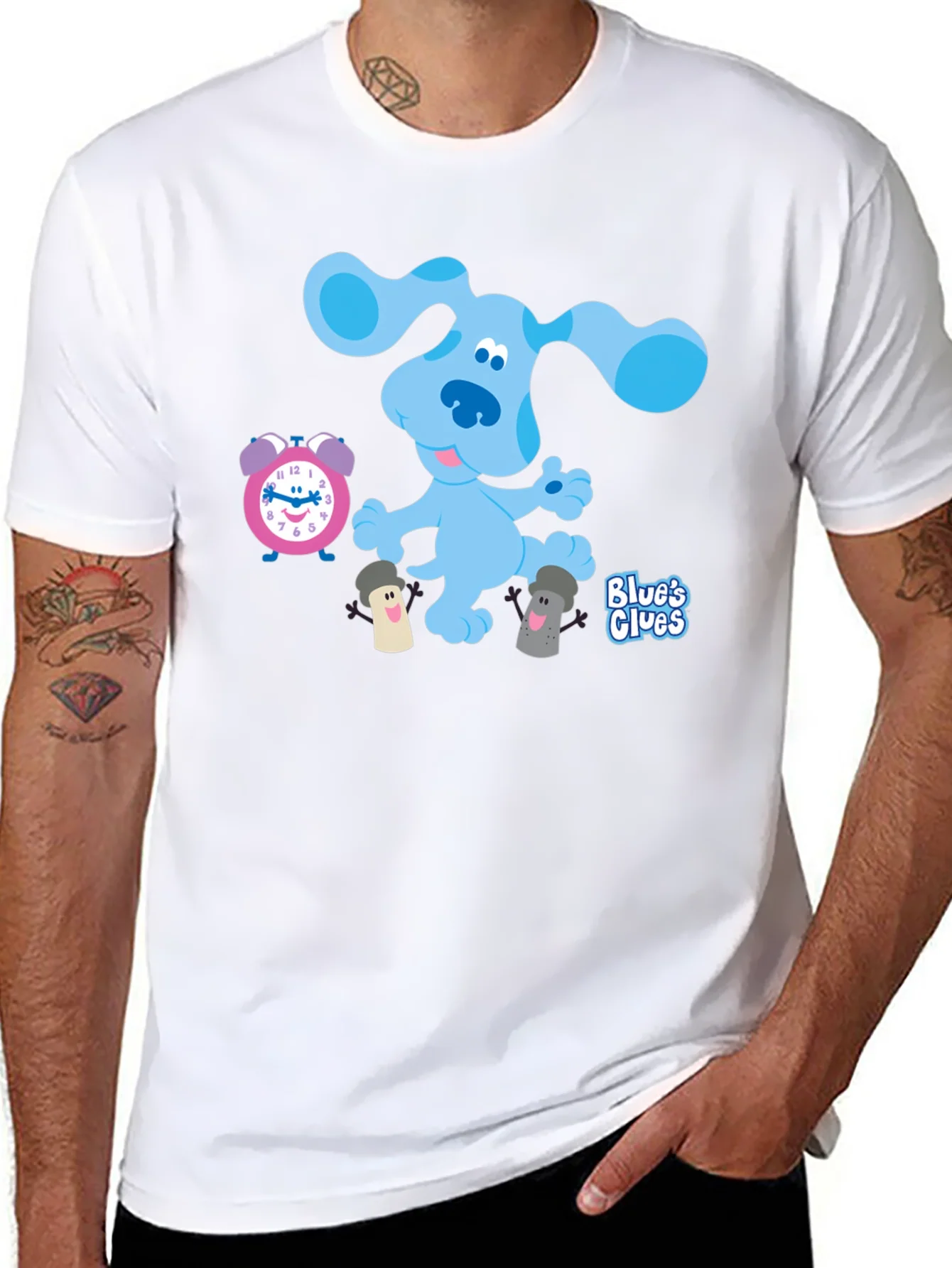 Rebbecca Blues Clues T-Shirt - Cartoon Dog Graphic Tee