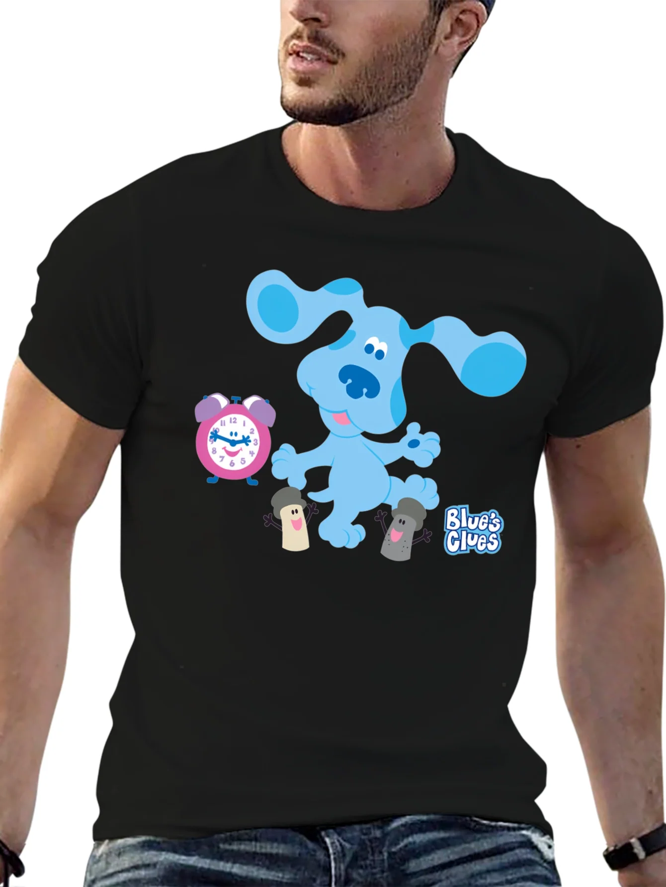 Rebbecca Blues Clues T-Shirt - Cartoon Dog Graphic Tee