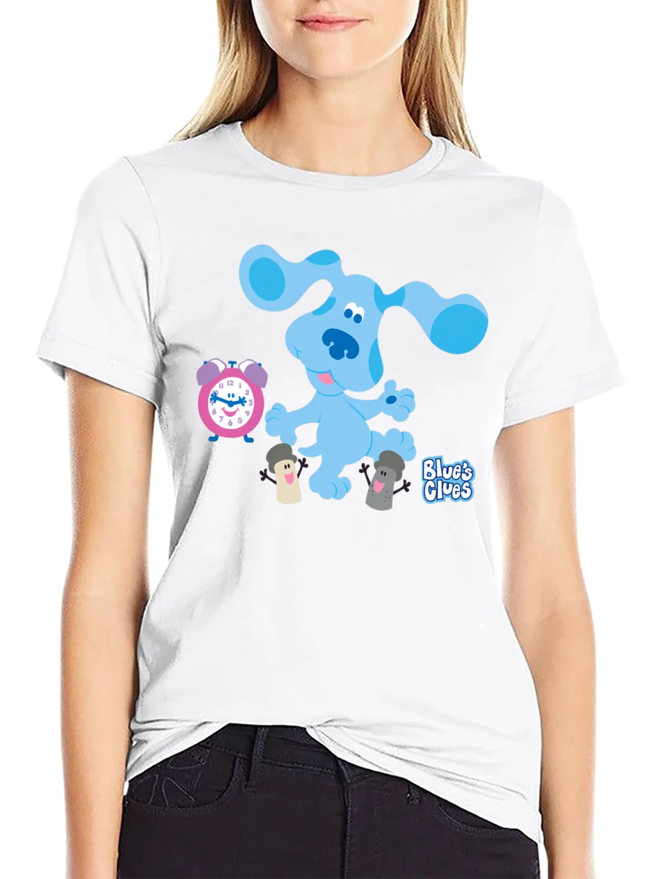 Rebbecca Blues Clues T-Shirt - Cartoon Dog Graphic Tee