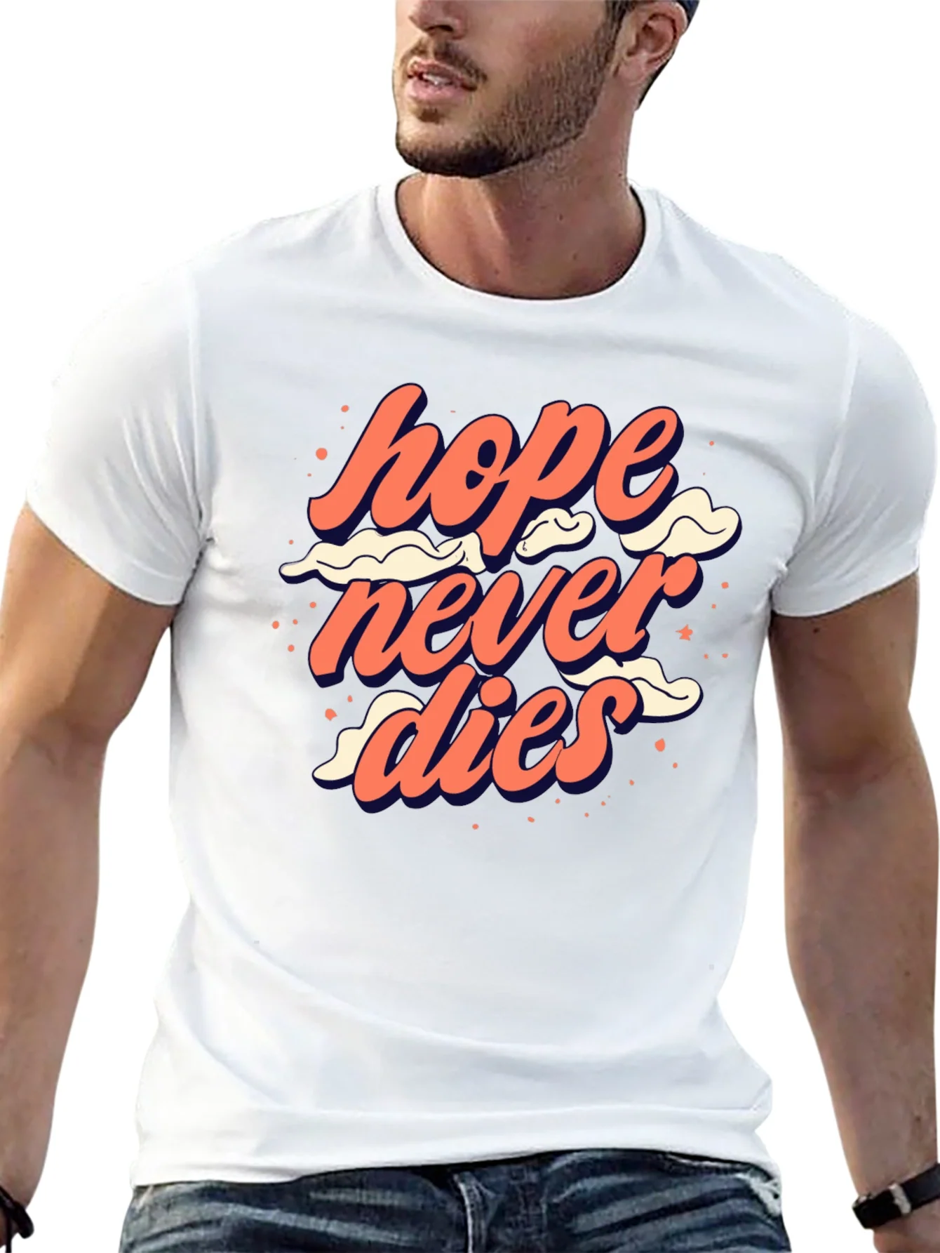 Camiseta Negra La Esperanza Nunca Muere Dise?o Original