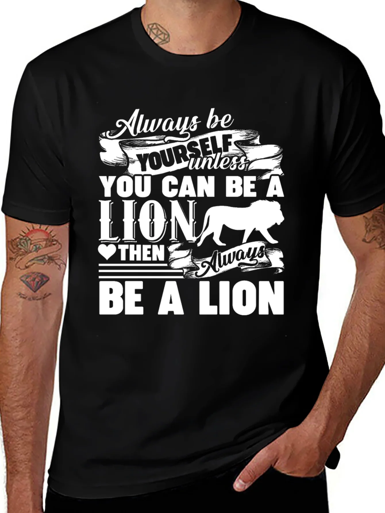 Rebbecca Lion Graphic T-Shirt - Always Be Yourself
