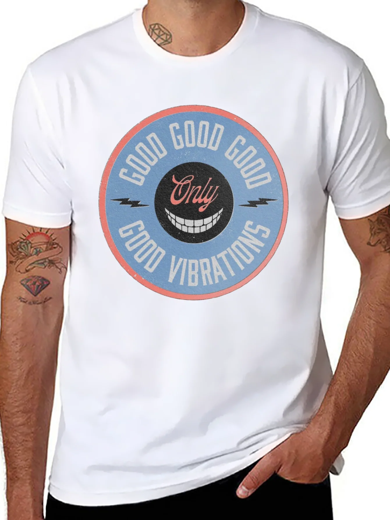 Camiseta Negra Good Vibrations