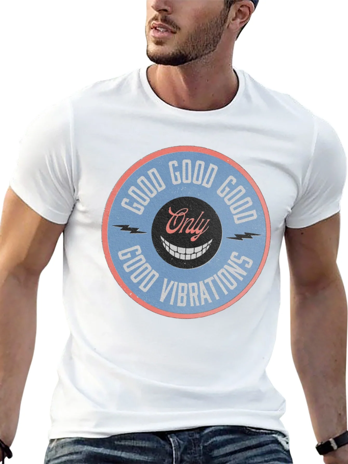 Camiseta Negra Good Vibrations