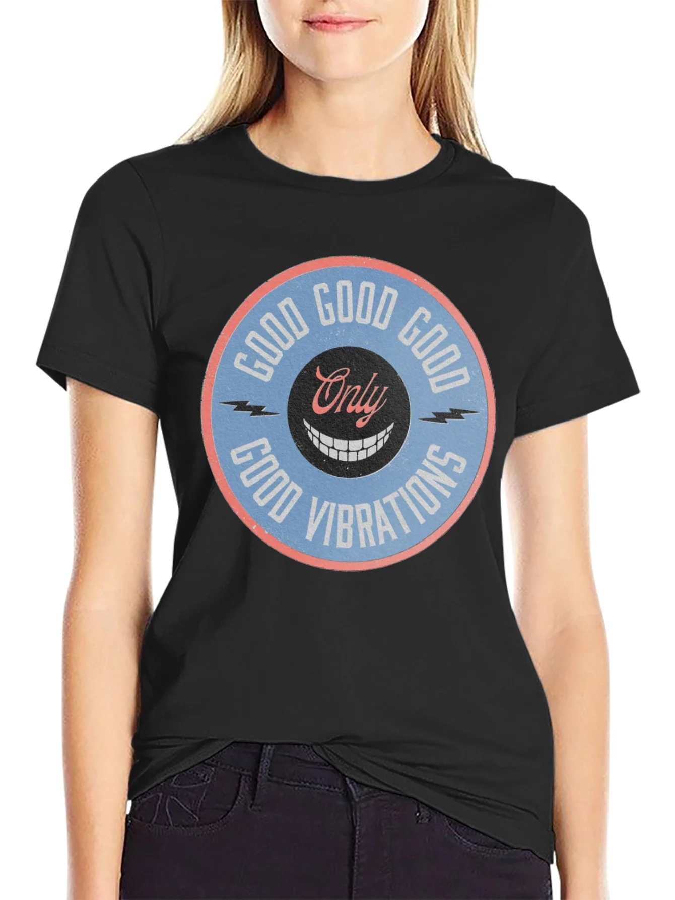 Camiseta Negra Good Vibrations
