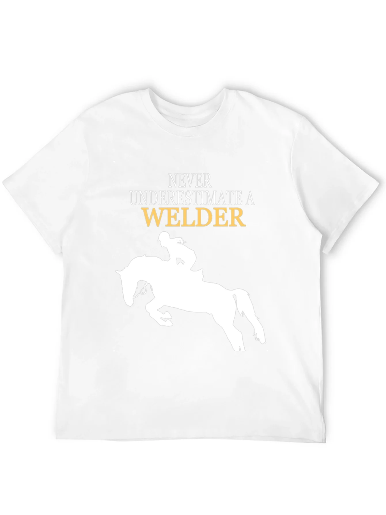 Camiseta Negra Nunca Subestimes a Un Soldador