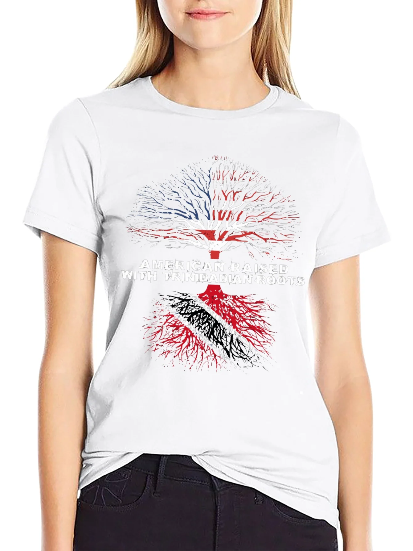 Camiseta Hombre Americano Ra¨ªces Trinidad