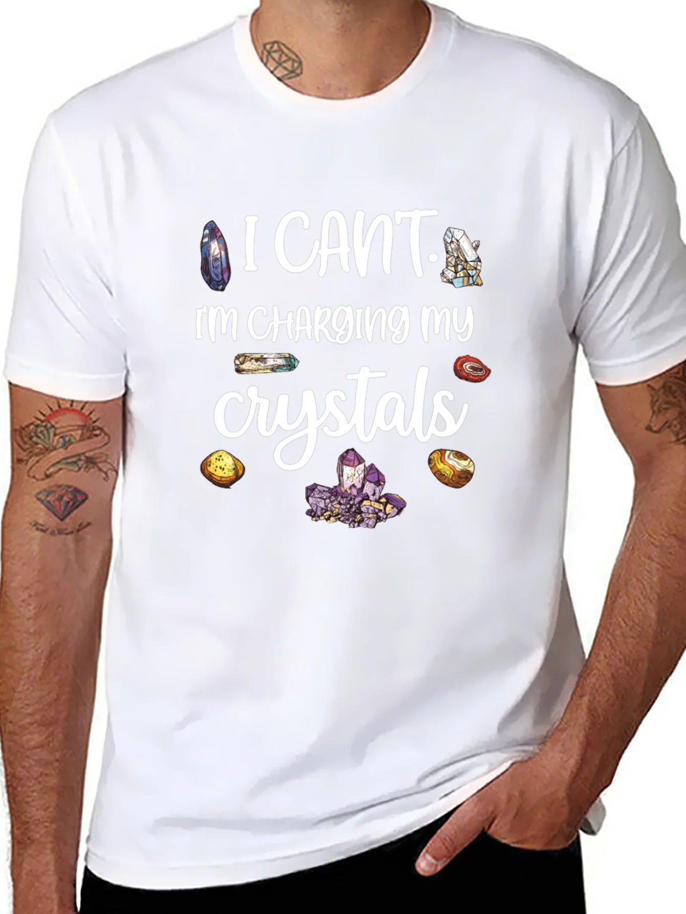 Rebbecca I Cant Charging My Crystals T-Shirt