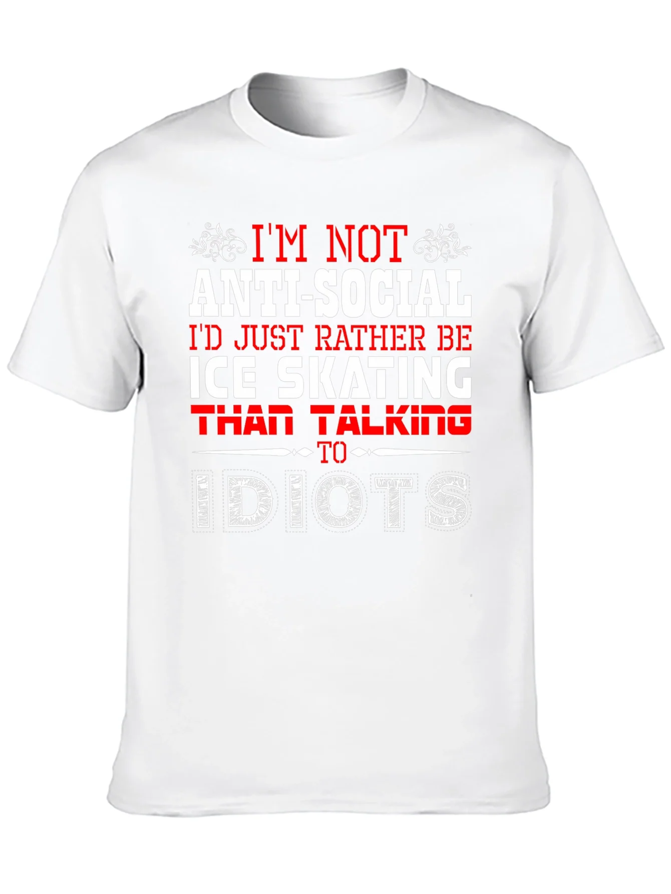 Rebbecca Ice Skating Anti-Social T-Shirt