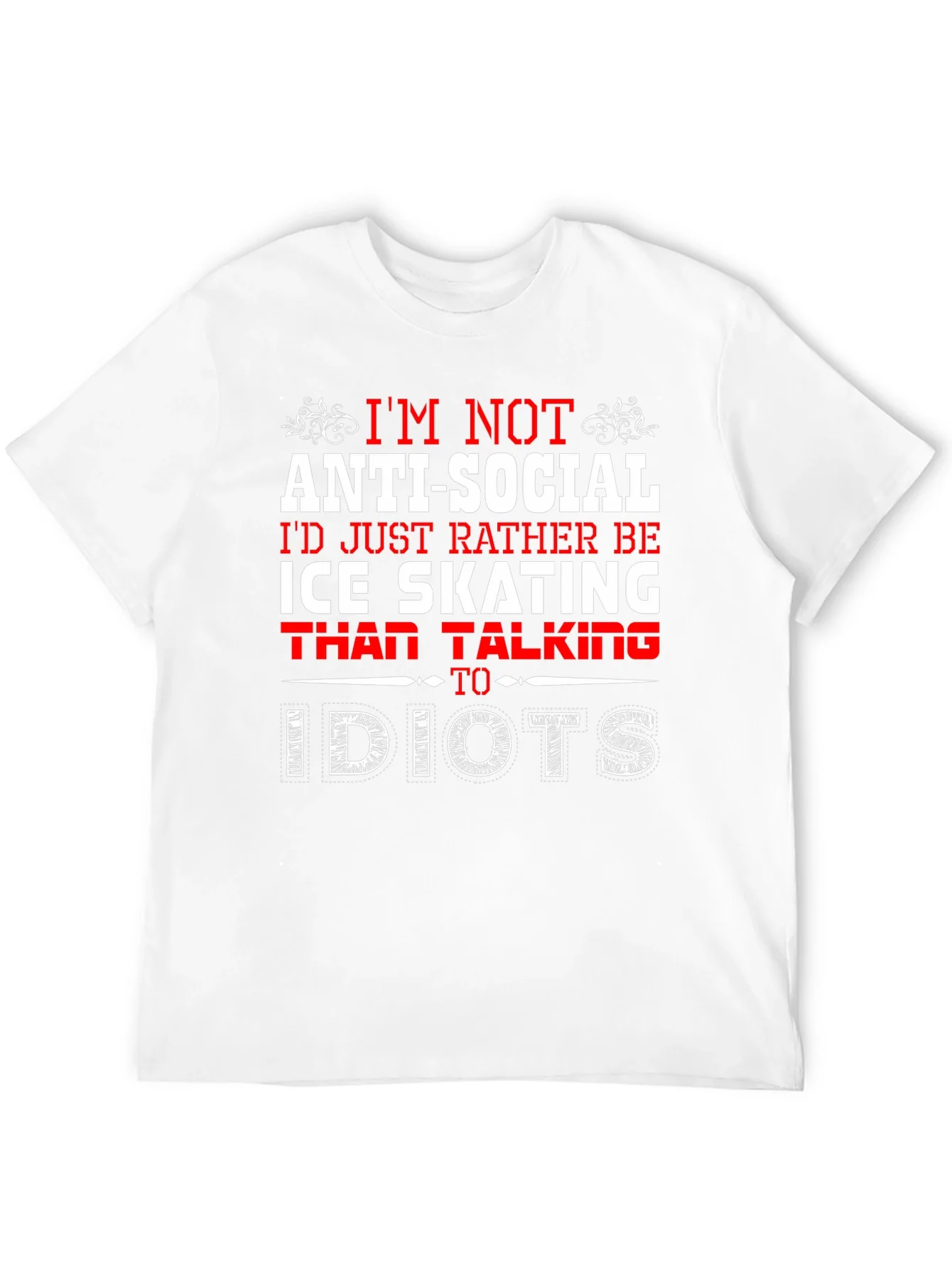 Rebbecca Ice Skating Anti-Social T-Shirt