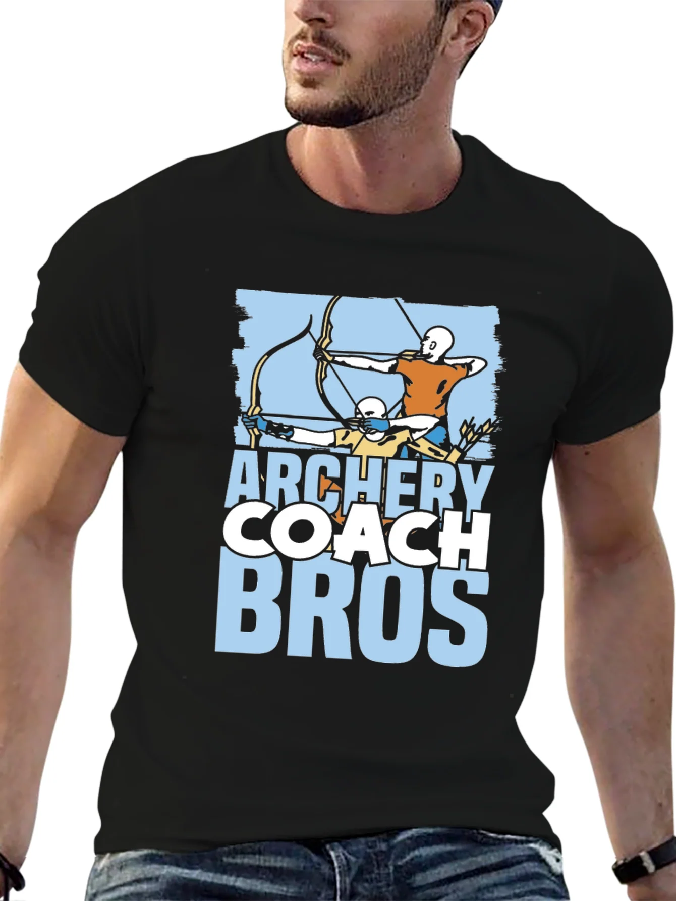 Camiseta Negra Archery Coach Bros