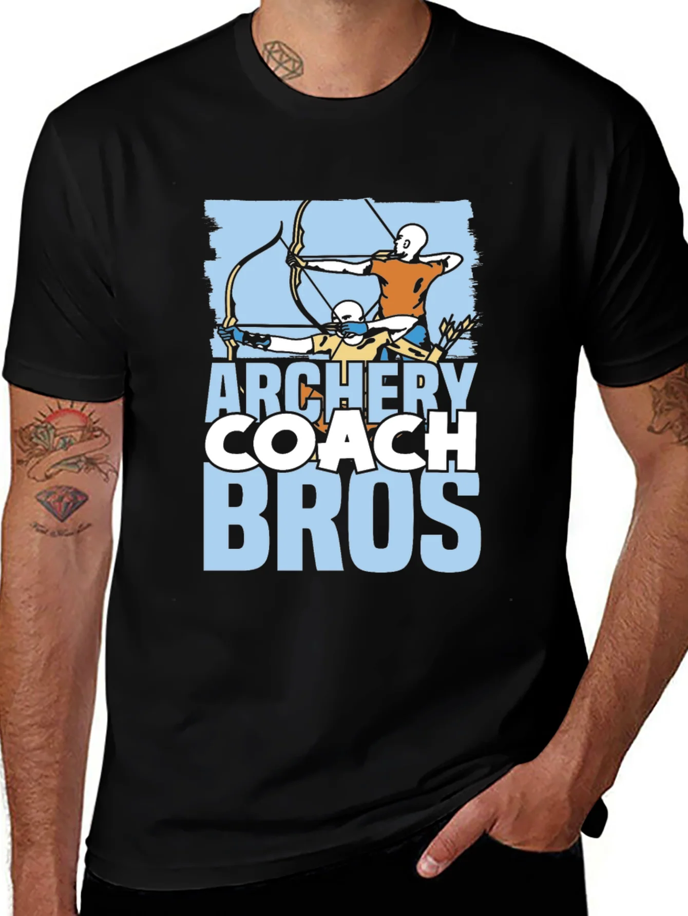 Camiseta Negra Archery Coach Bros