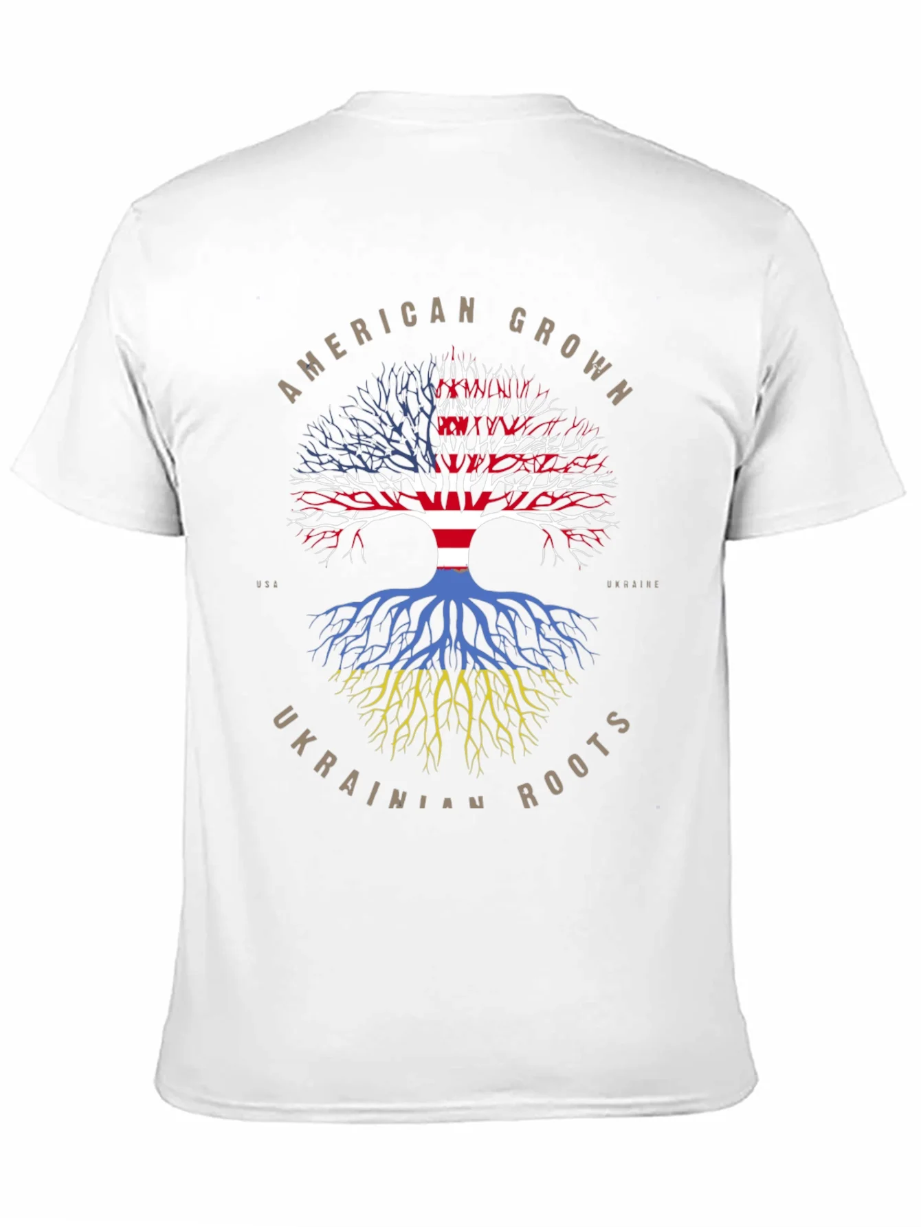 Camiseta Ra¨ªces Americanas y Ucranianas
