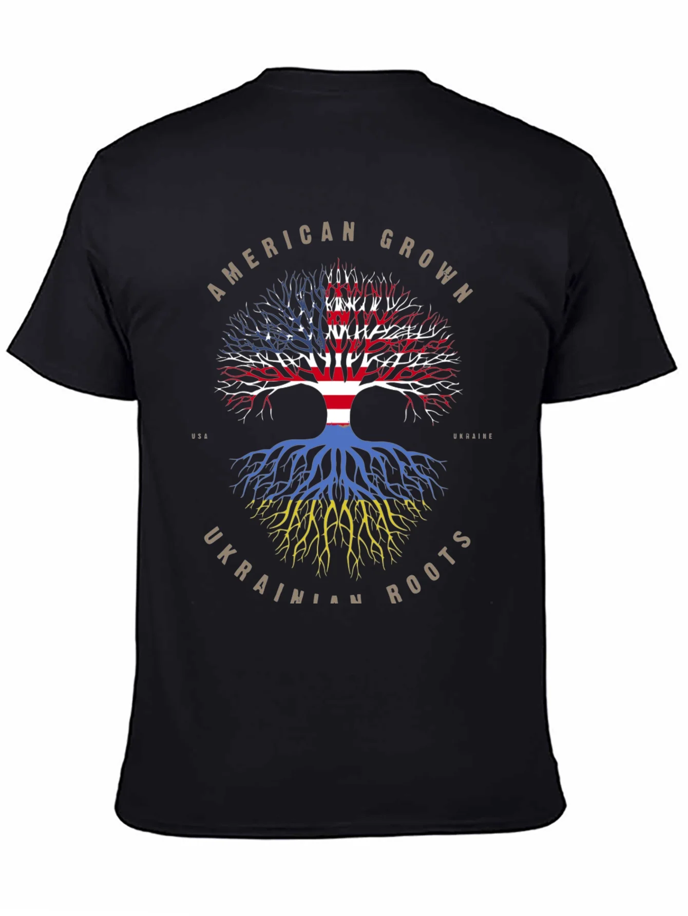 Camiseta Ra¨ªces Americanas y Ucranianas