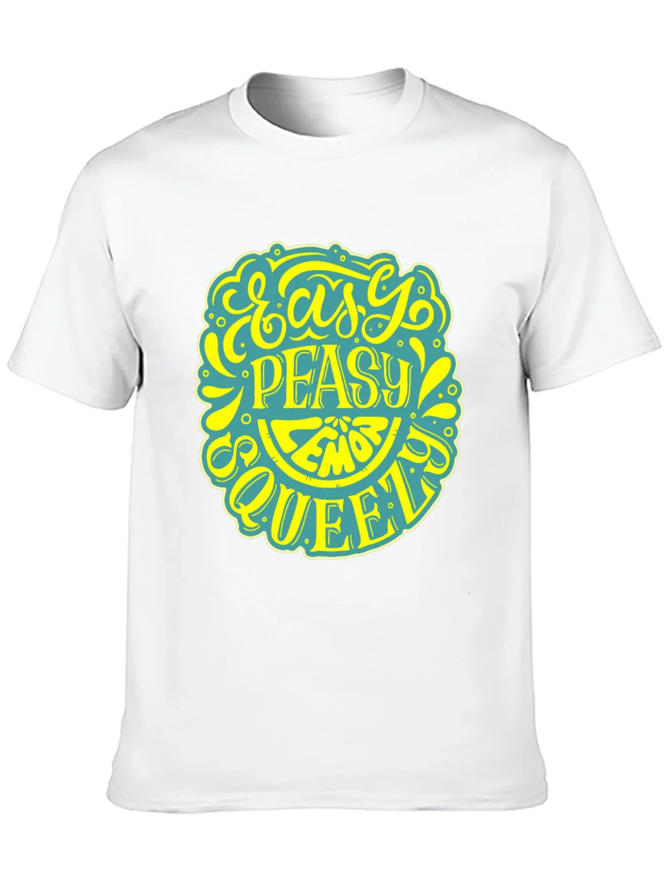 Camiseta Negra con Dise?o Gr¨¢fico de Lim¨®n