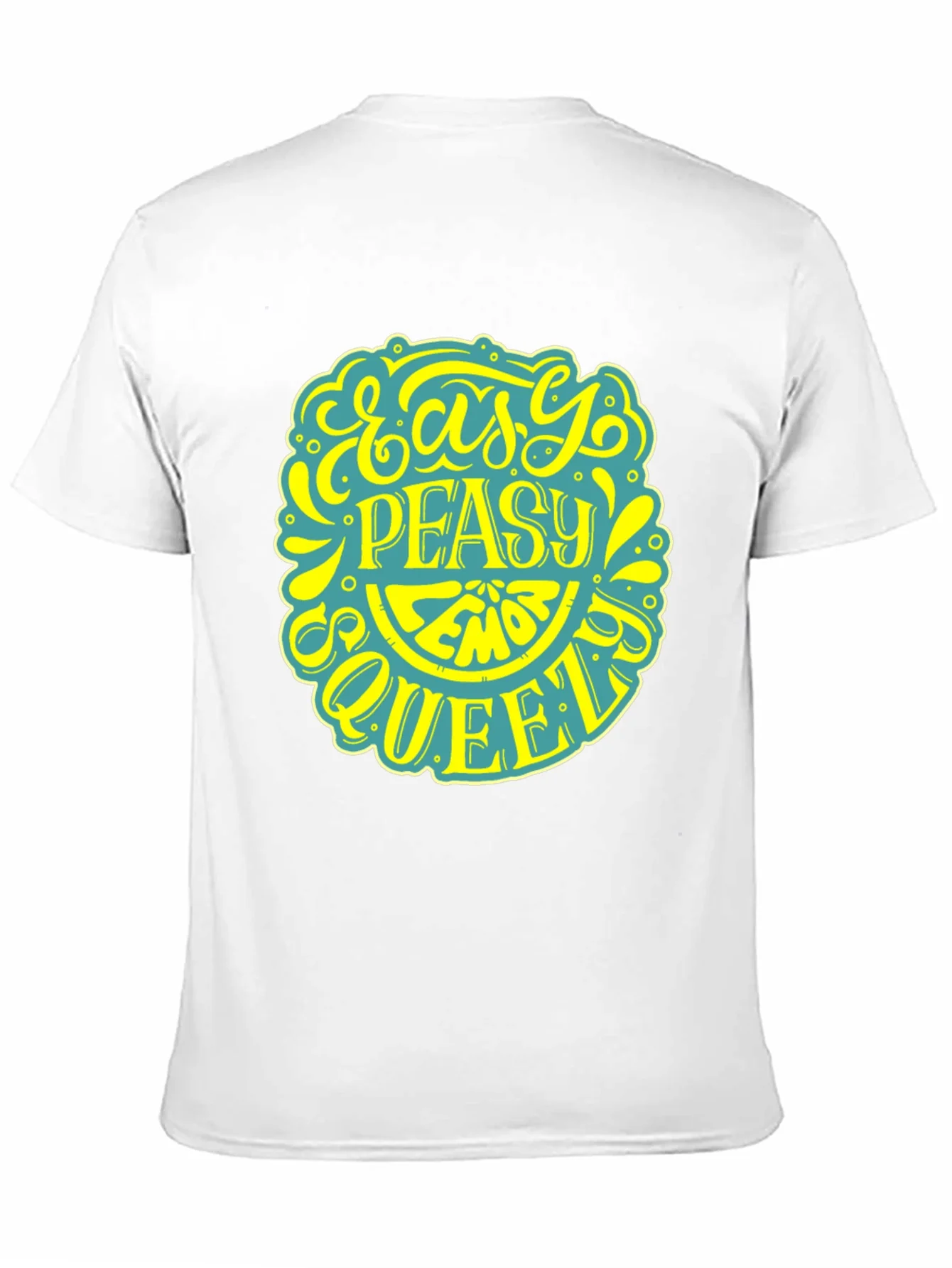 Camiseta Negra con Dise?o Gr¨¢fico de Lim¨®n