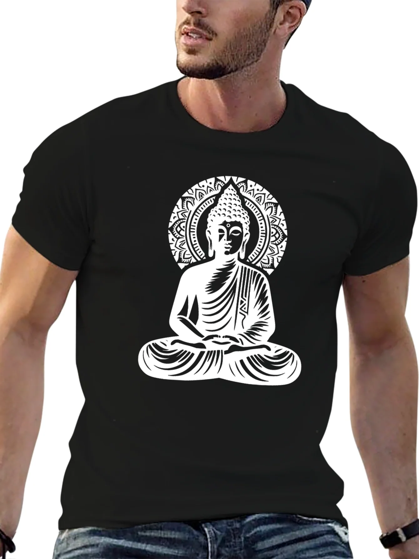 Camiseta Buda Mandala - Dise?o Zen y Elegante