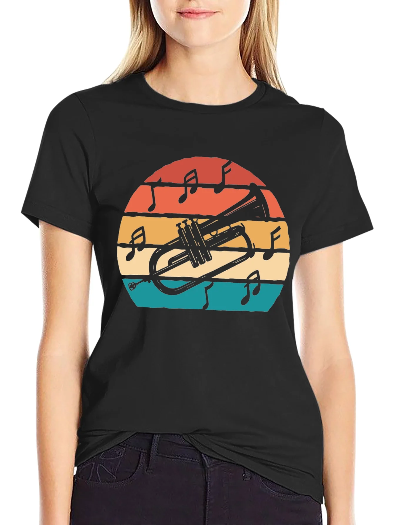 Camiseta Retro Trompeta Musical