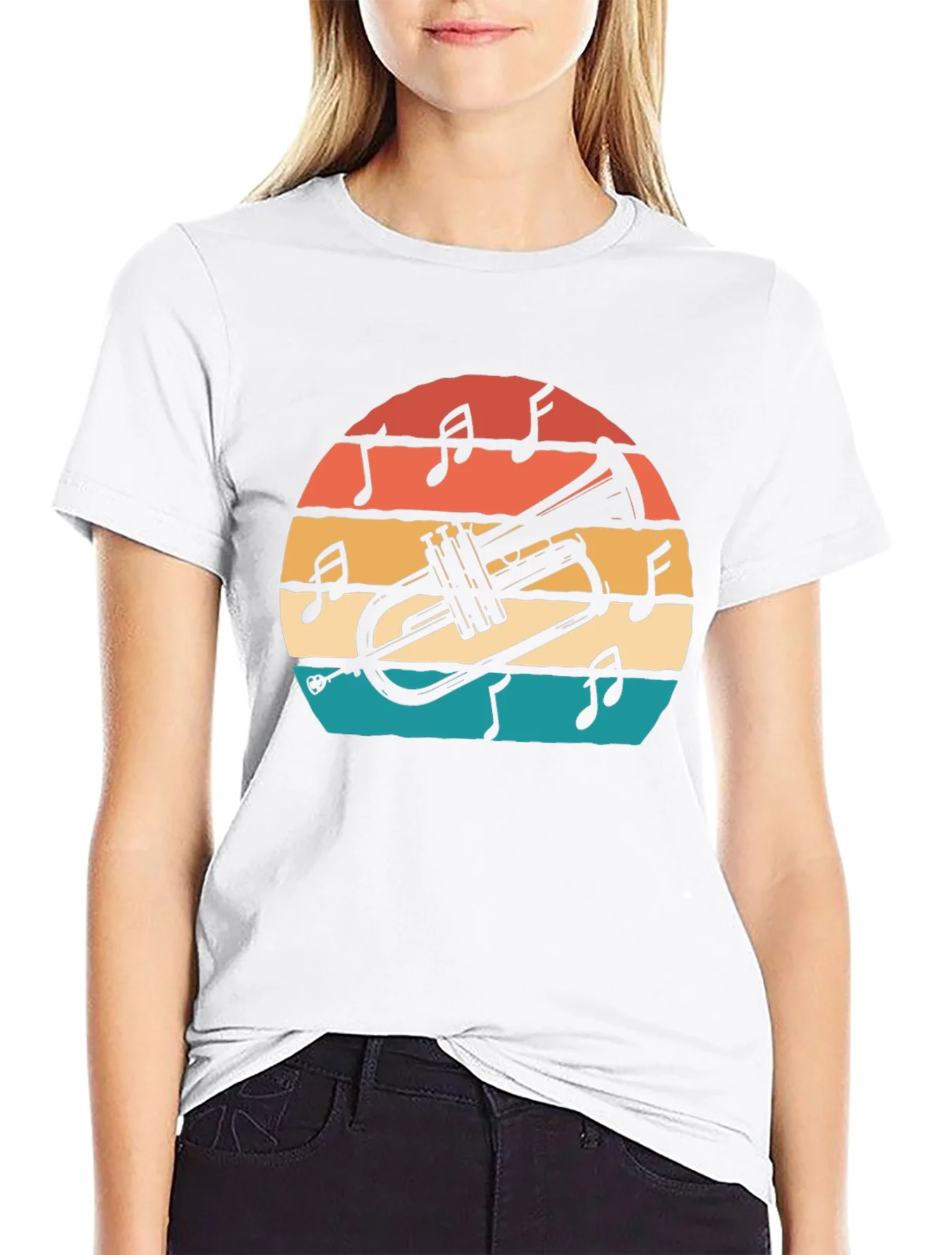 Camiseta Retro Trompeta Musical