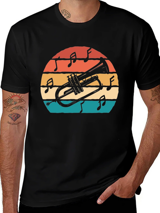 Camiseta Retro Trompeta Musical