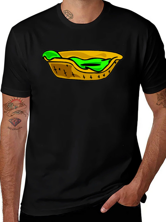 Camiseta Negra con Dise?o de Comida Mexicana