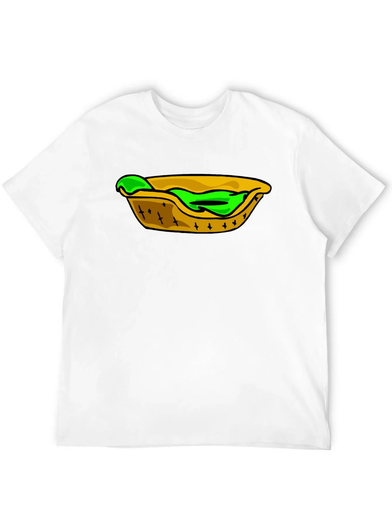 Camiseta Negra con Dise?o de Comida Mexicana