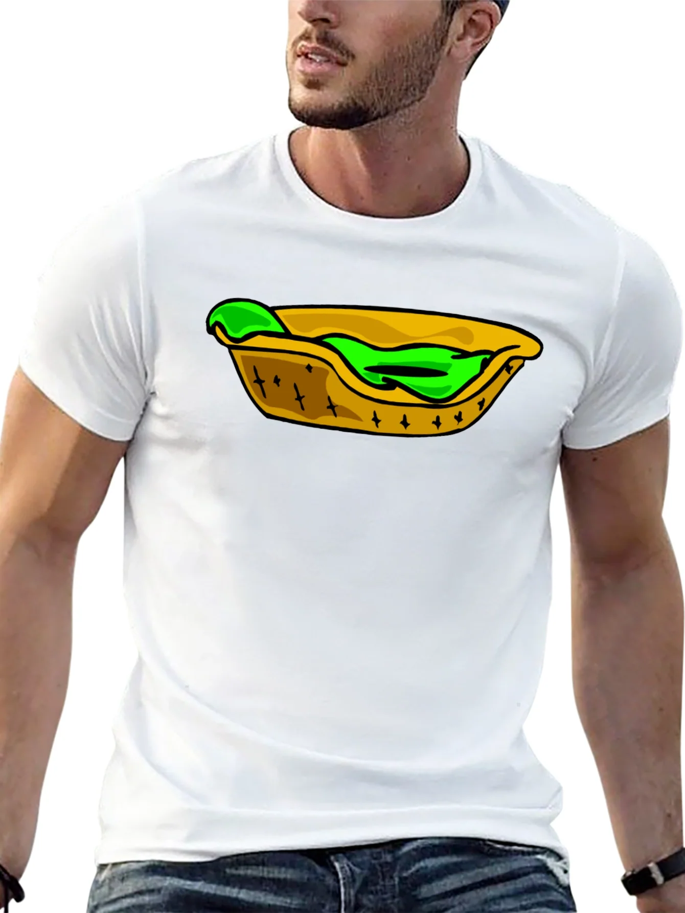 Camiseta Negra con Dise?o de Comida Mexicana