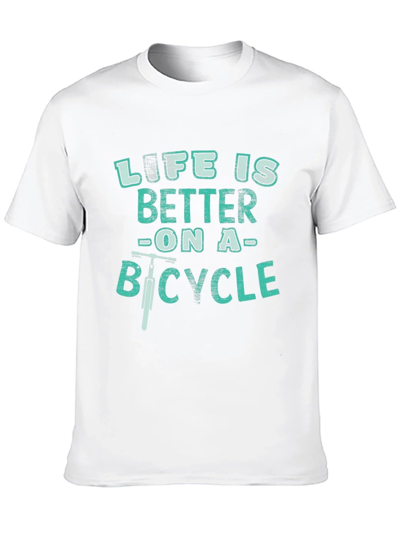Camiseta Negra Life is Better on a Bicycle