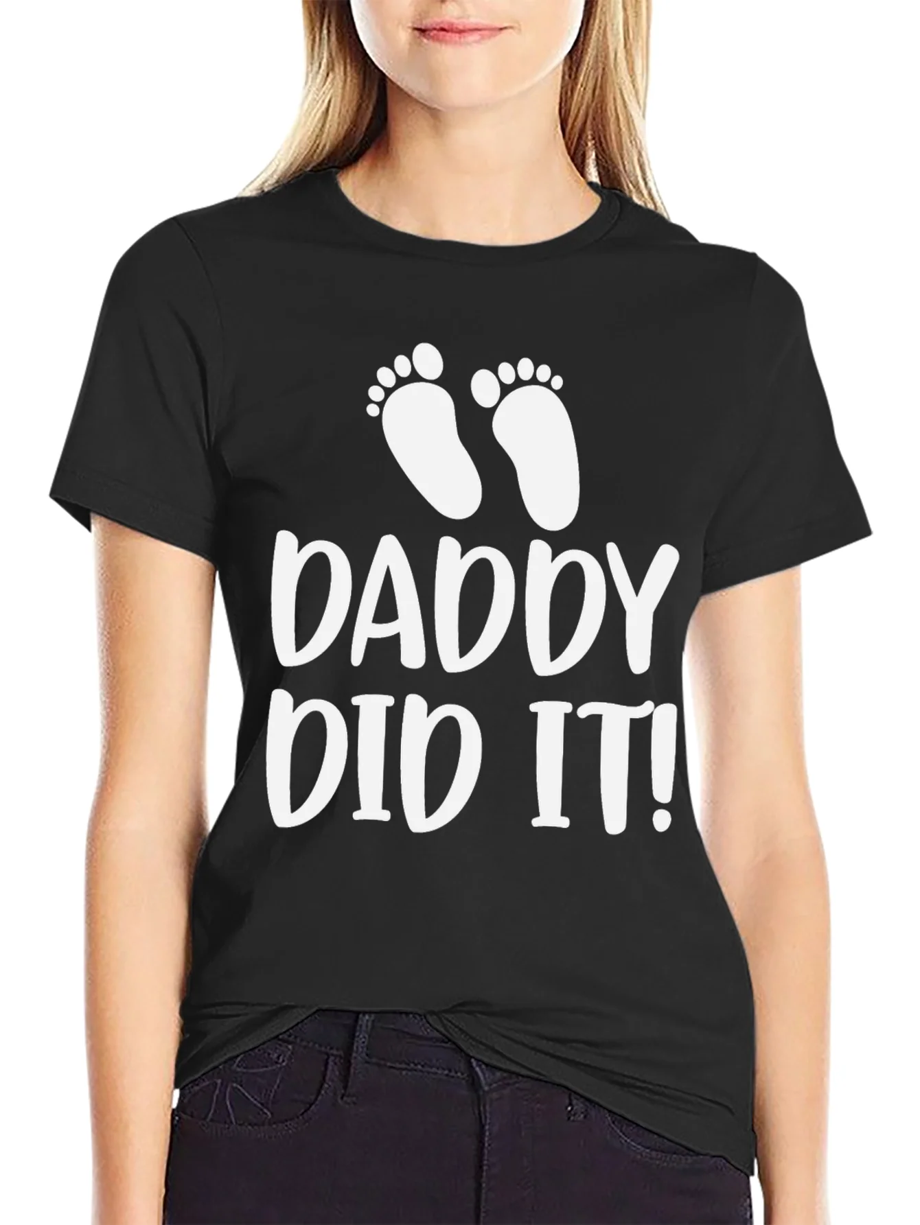 Camiseta Negra Daddy Did It!