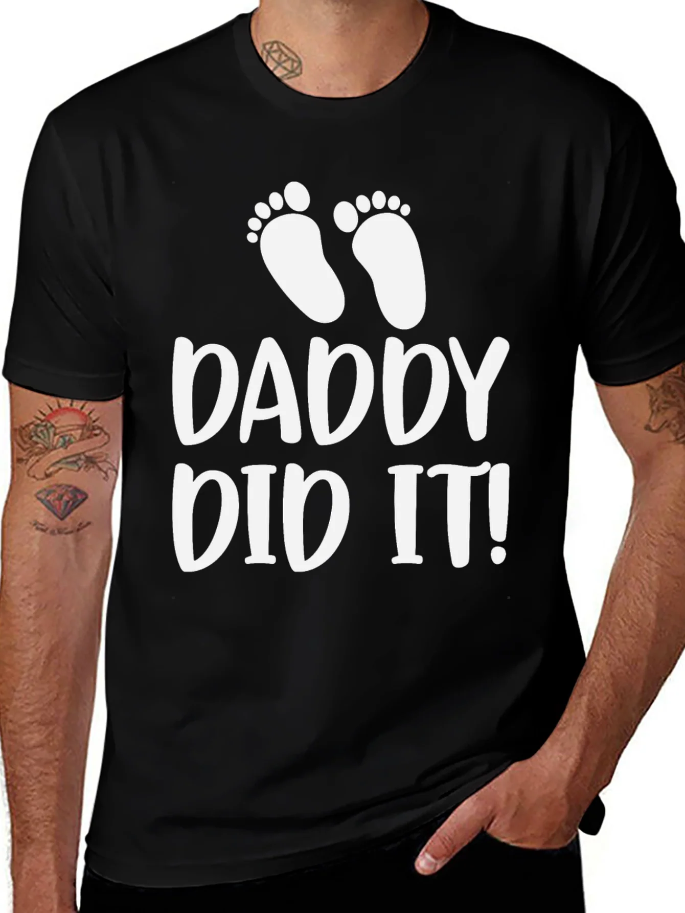 Camiseta Negra Daddy Did It!