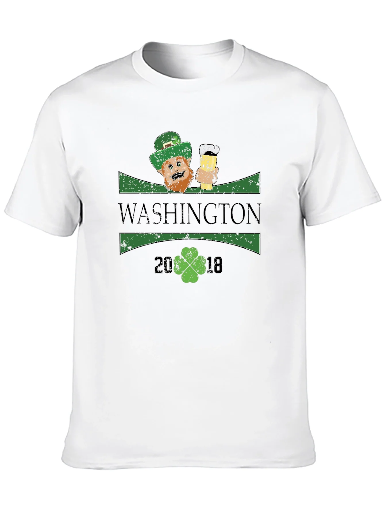 Camiseta Negra Estilo San Patricio - Washington 2018