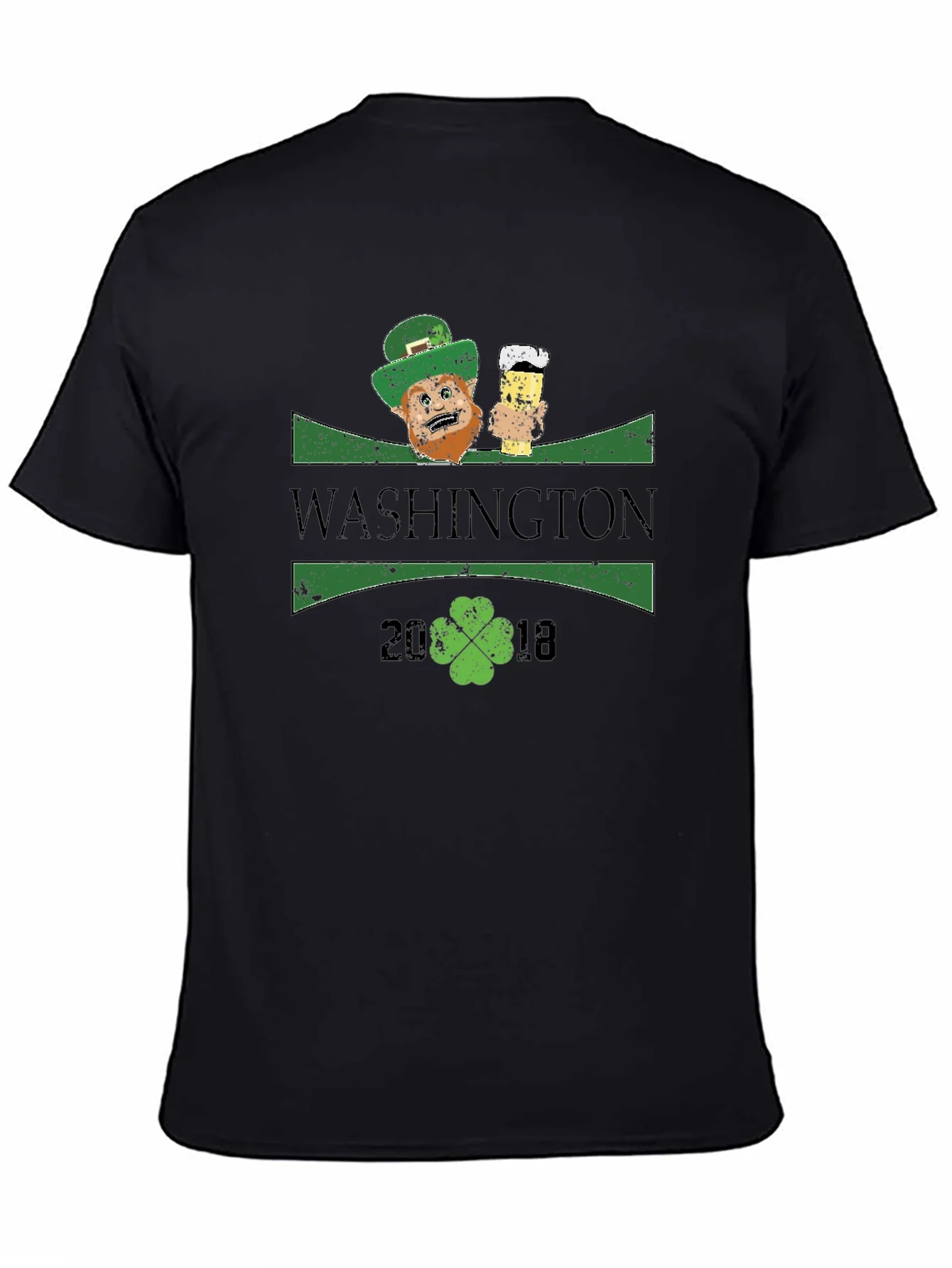 Camiseta Negra Estilo San Patricio - Washington 2018