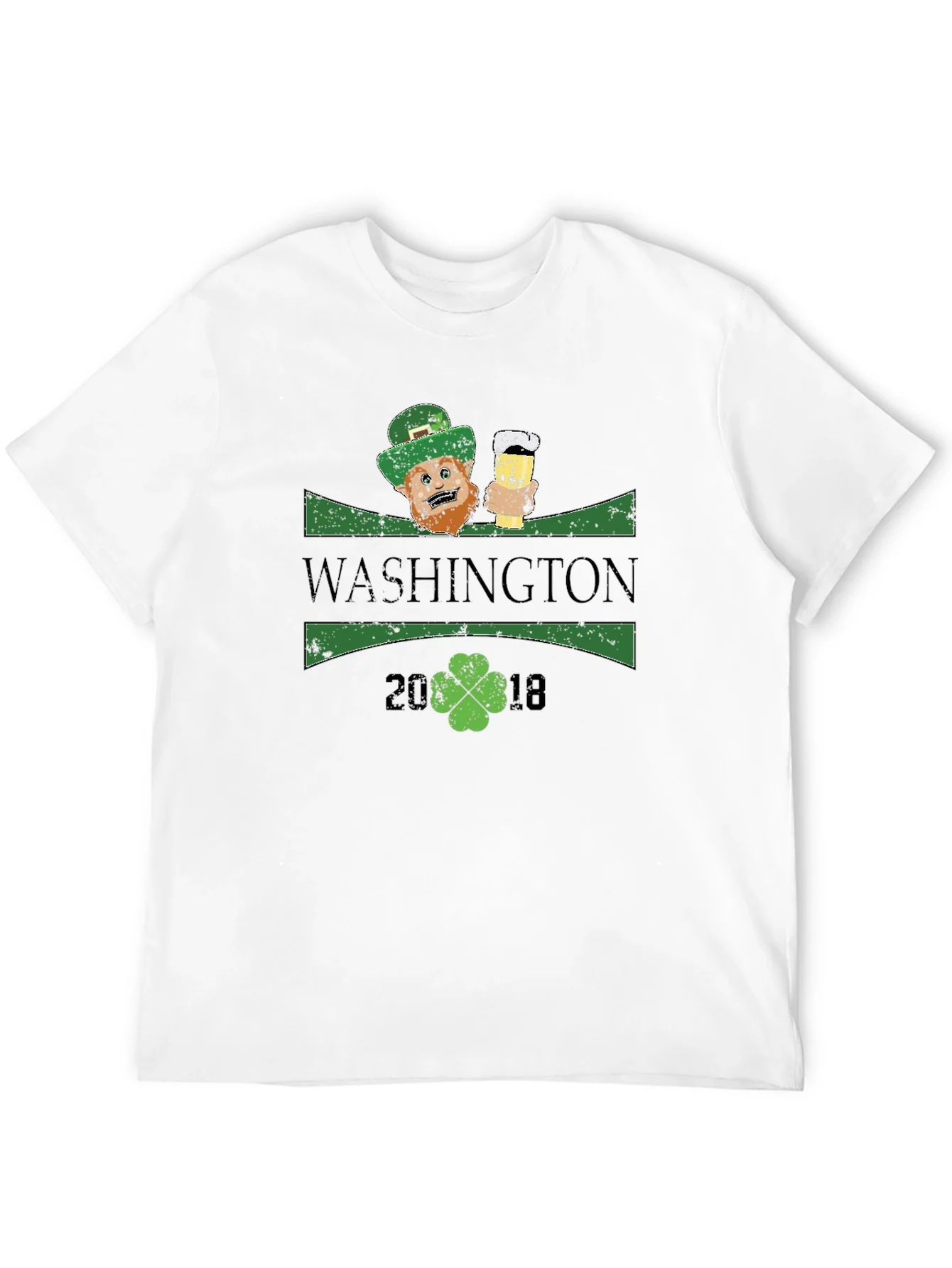 Camiseta Negra Estilo San Patricio - Washington 2018