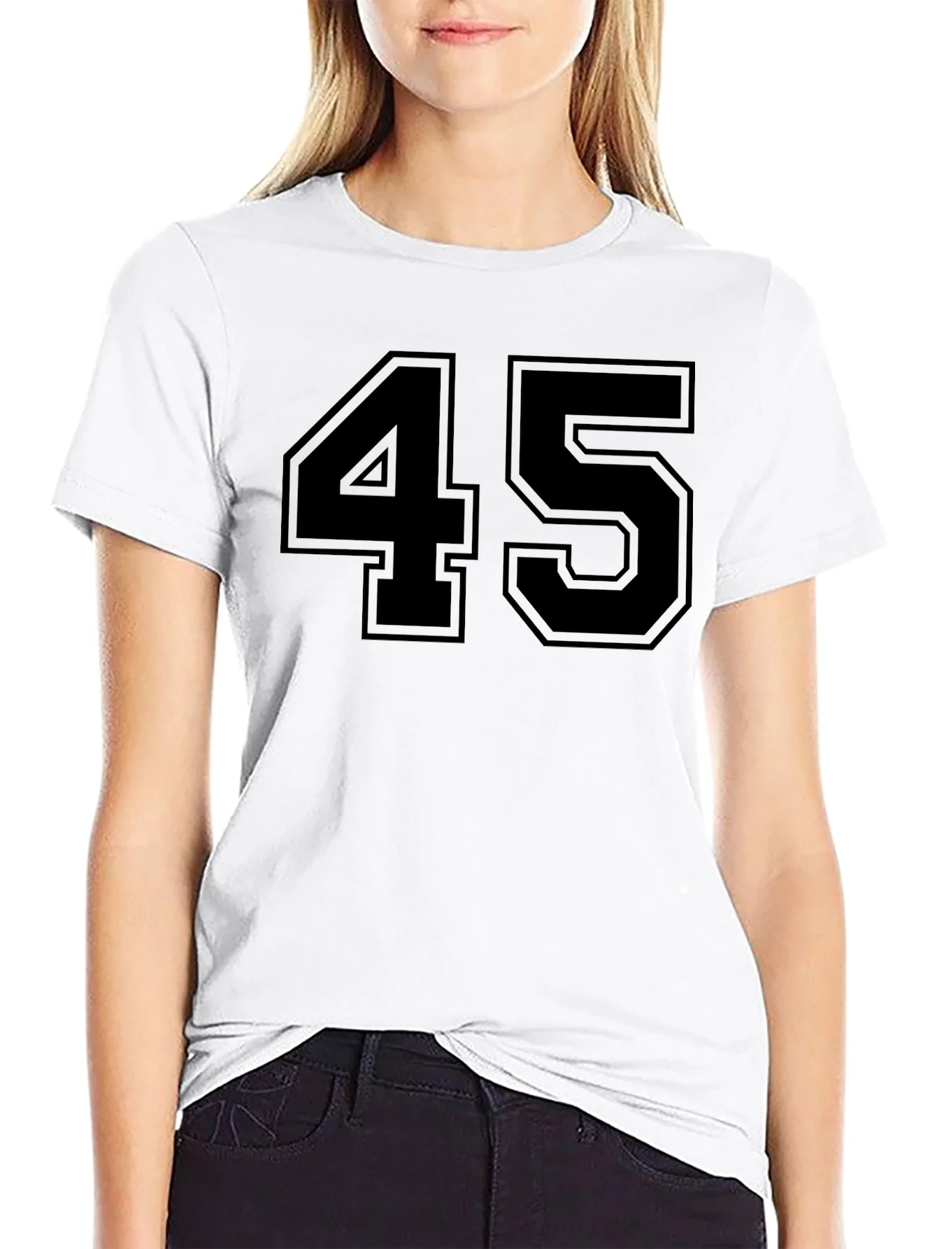 Rebbecca Bold 45 Graphic Tee - Classic Black T-Shirt