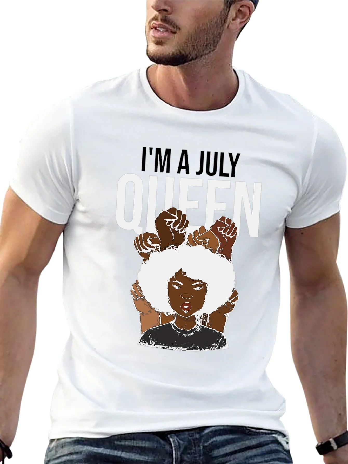 Rebbecca July Queen T-Shirt - Black Pride