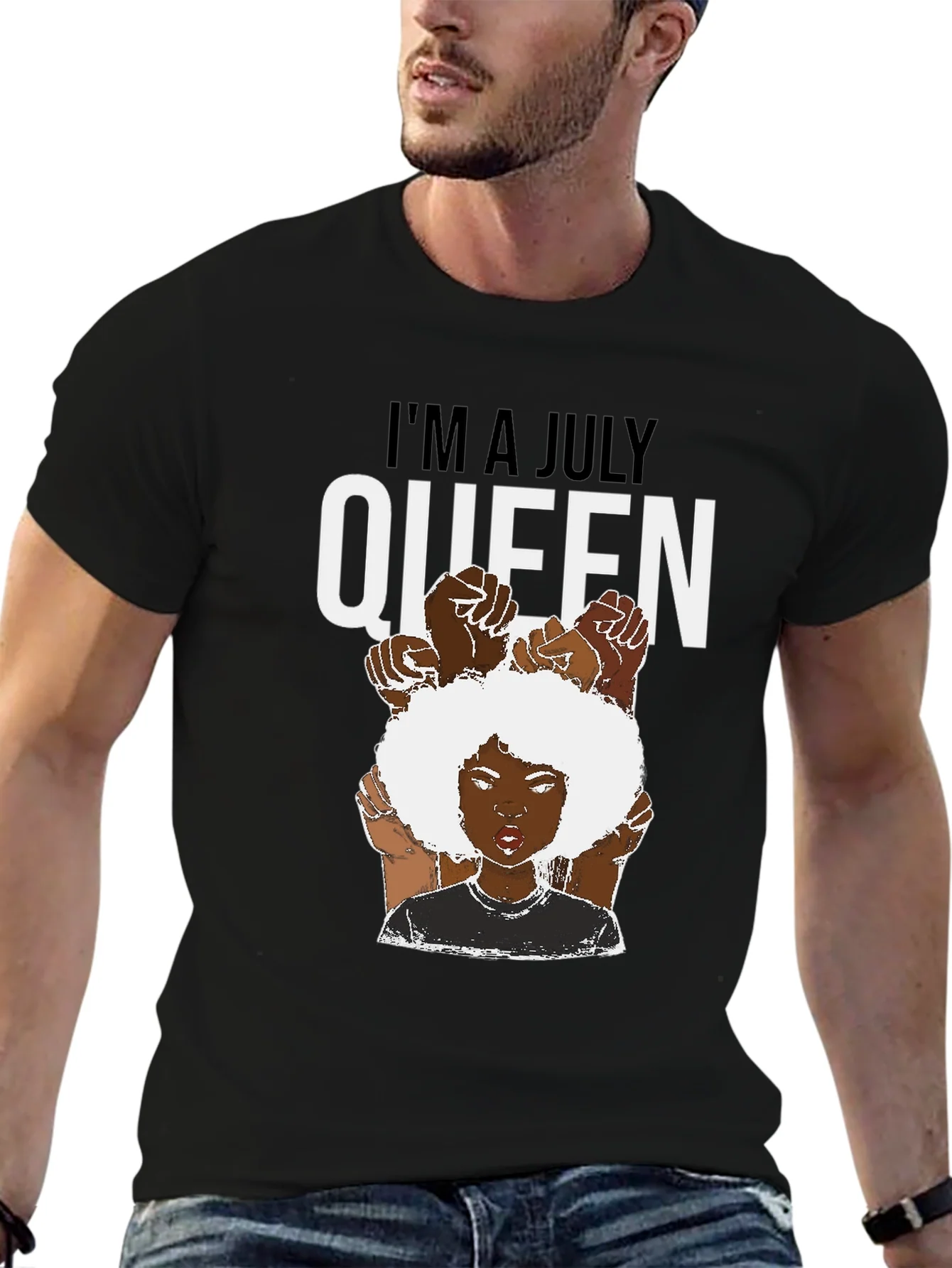 Rebbecca July Queen T-Shirt - Black Pride