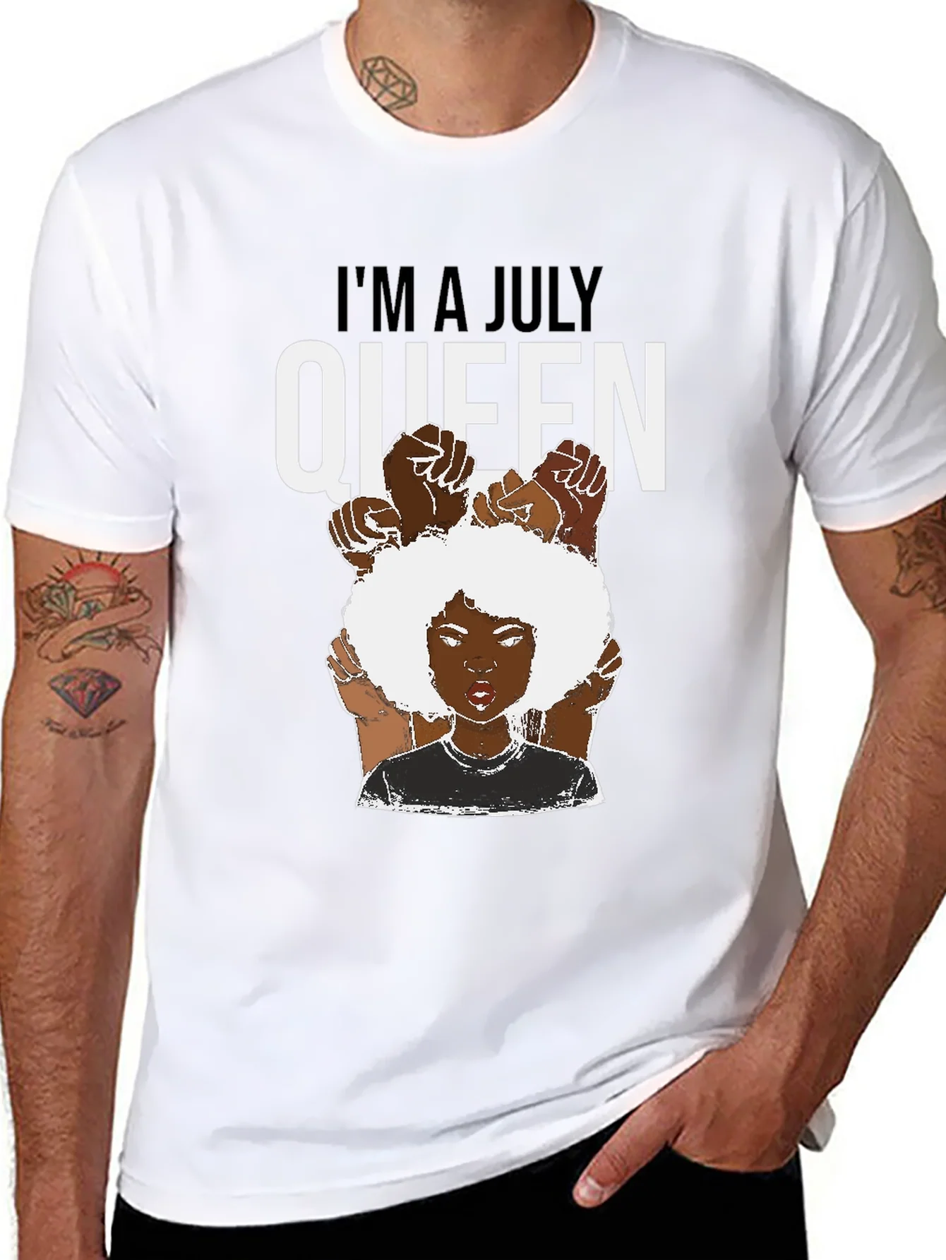 Rebbecca July Queen T-Shirt - Black Pride