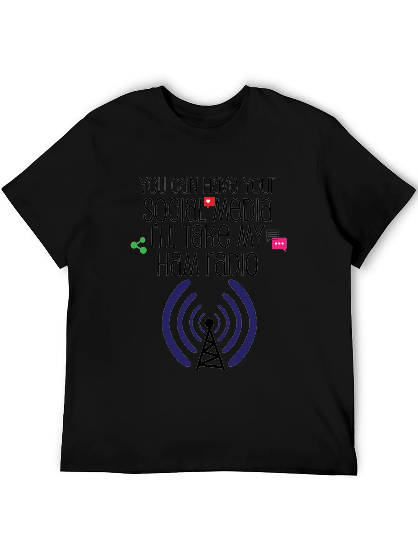 Rebbecca Ham Radio Social Media T-Shirt