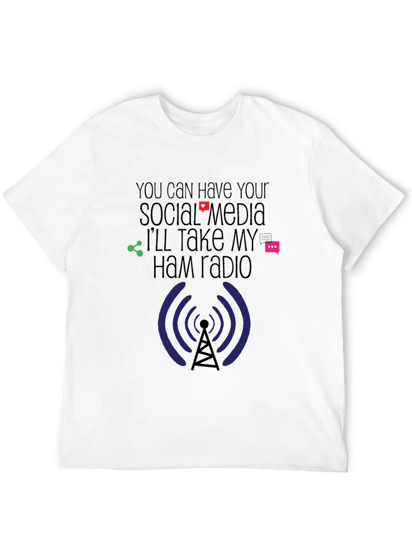 Rebbecca Ham Radio Social Media T-Shirt