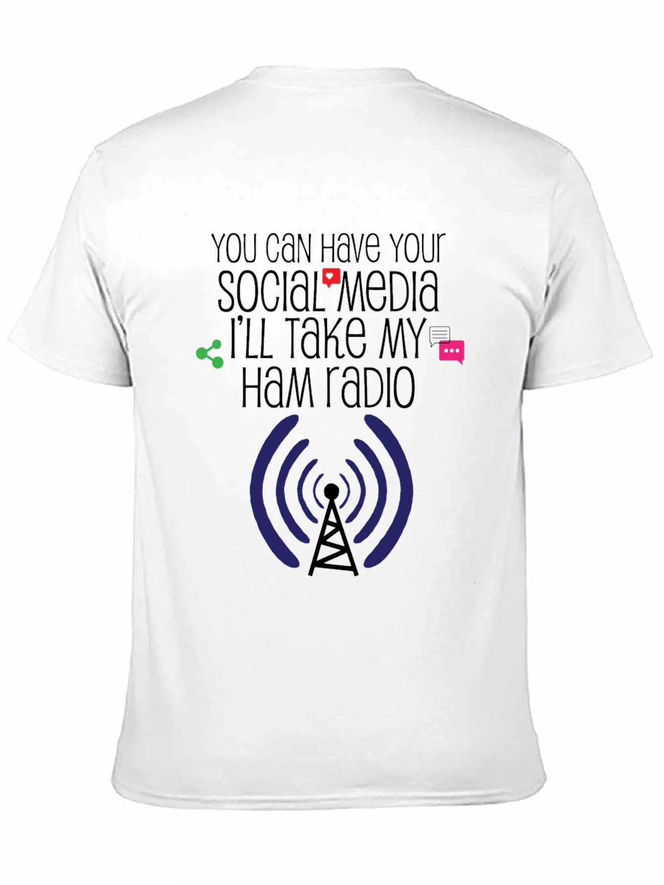 Rebbecca Ham Radio Social Media T-Shirt