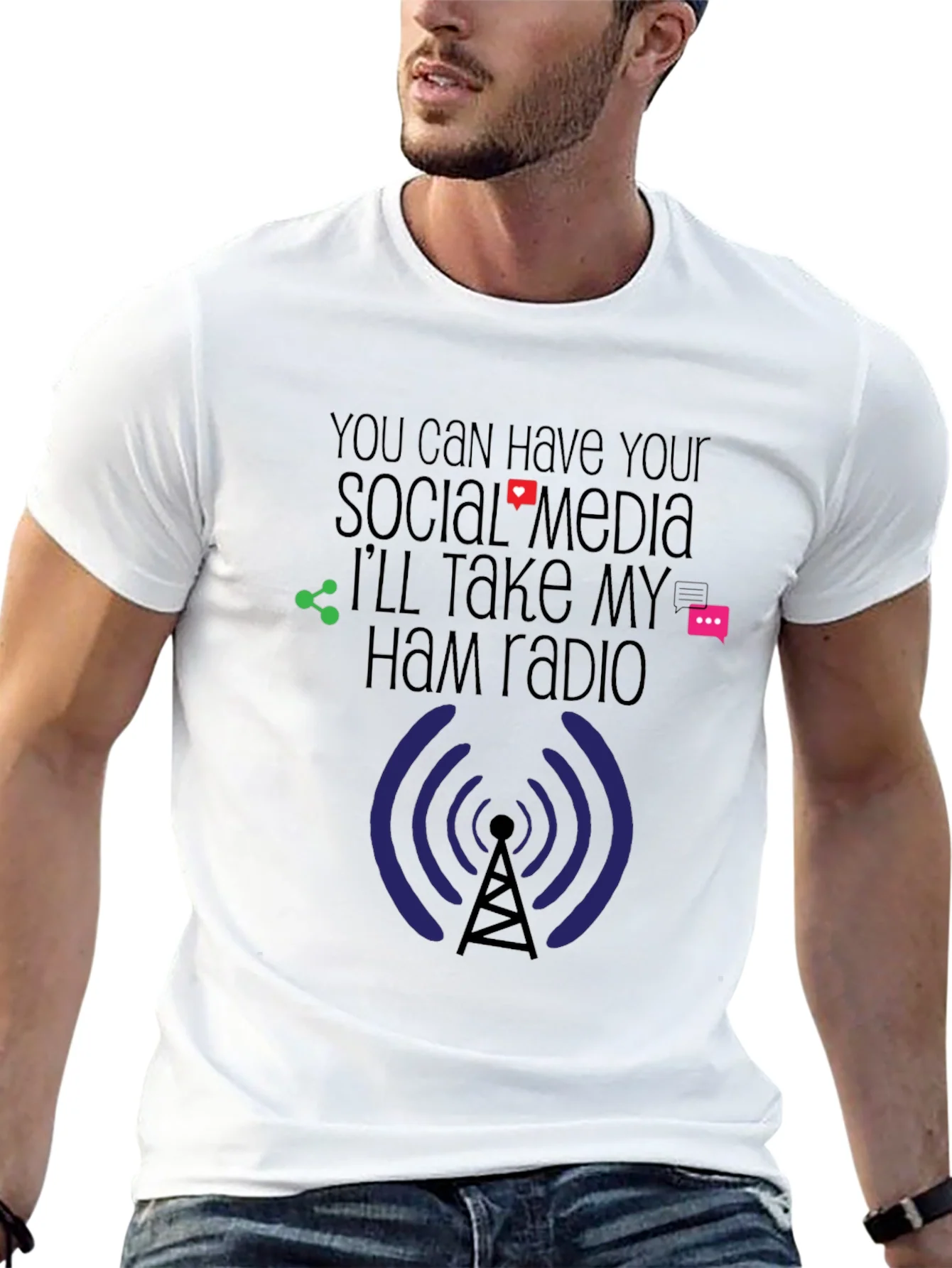 Rebbecca Ham Radio Social Media T-Shirt
