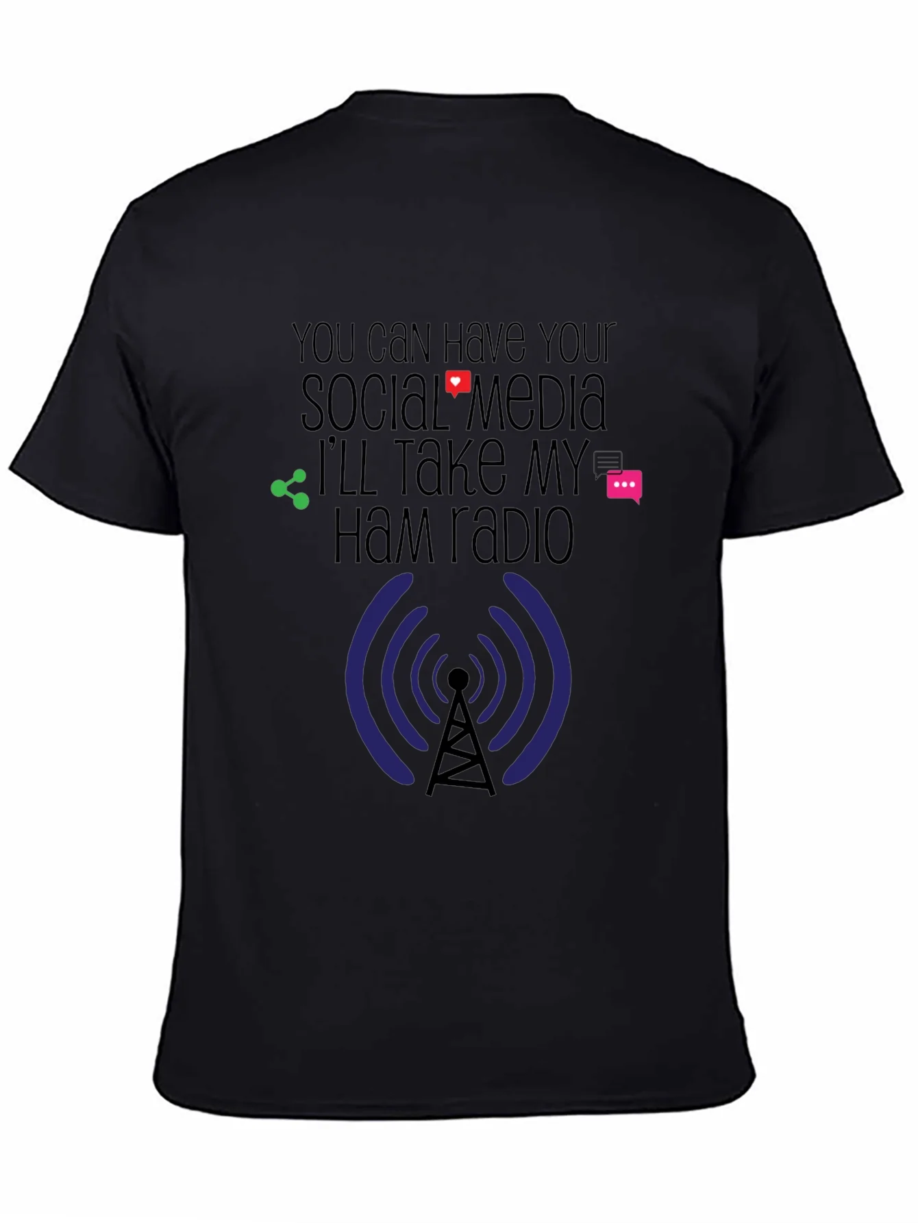 Rebbecca Ham Radio Social Media T-Shirt