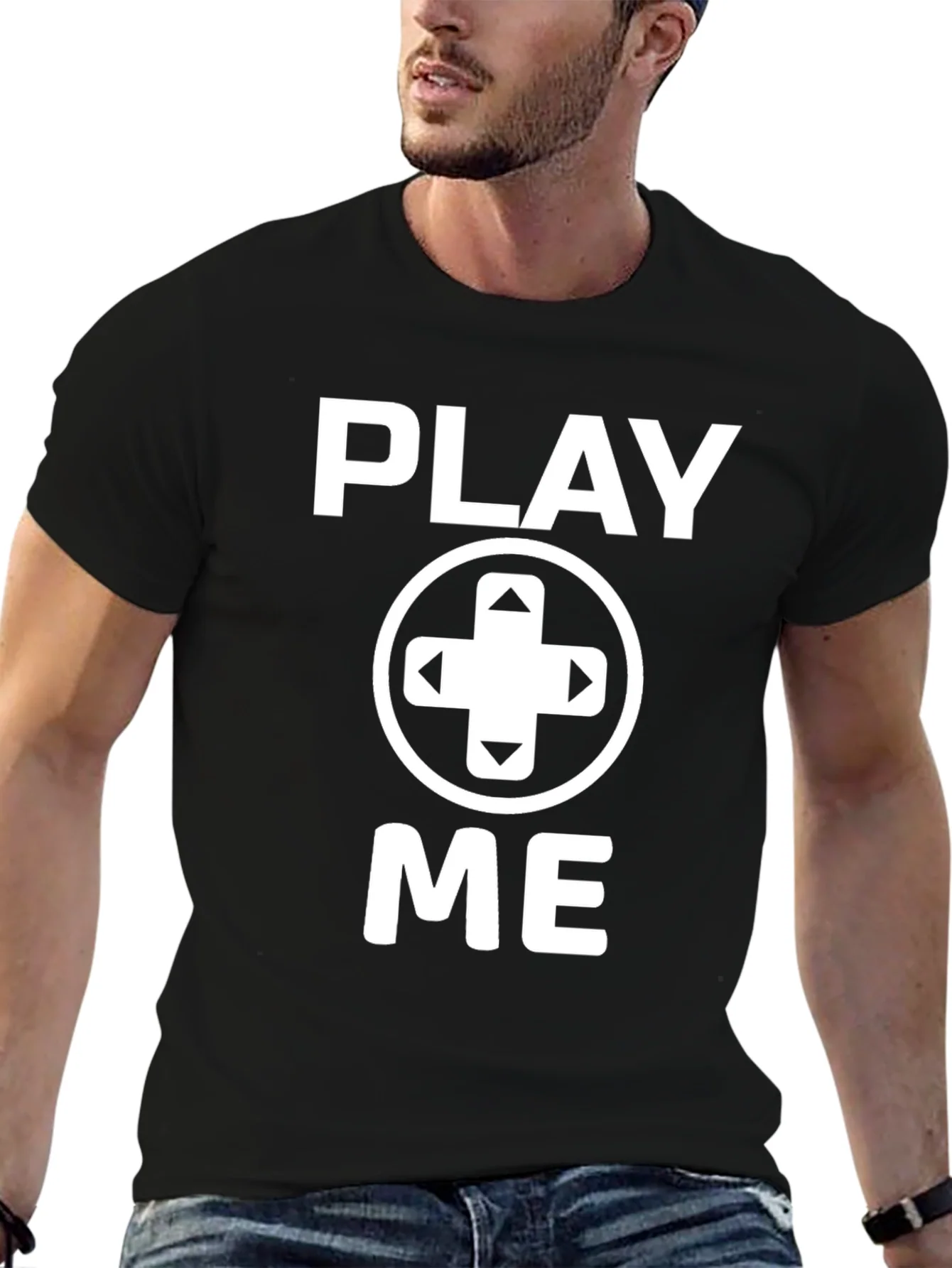 Camiseta Negra Play Me Gamer