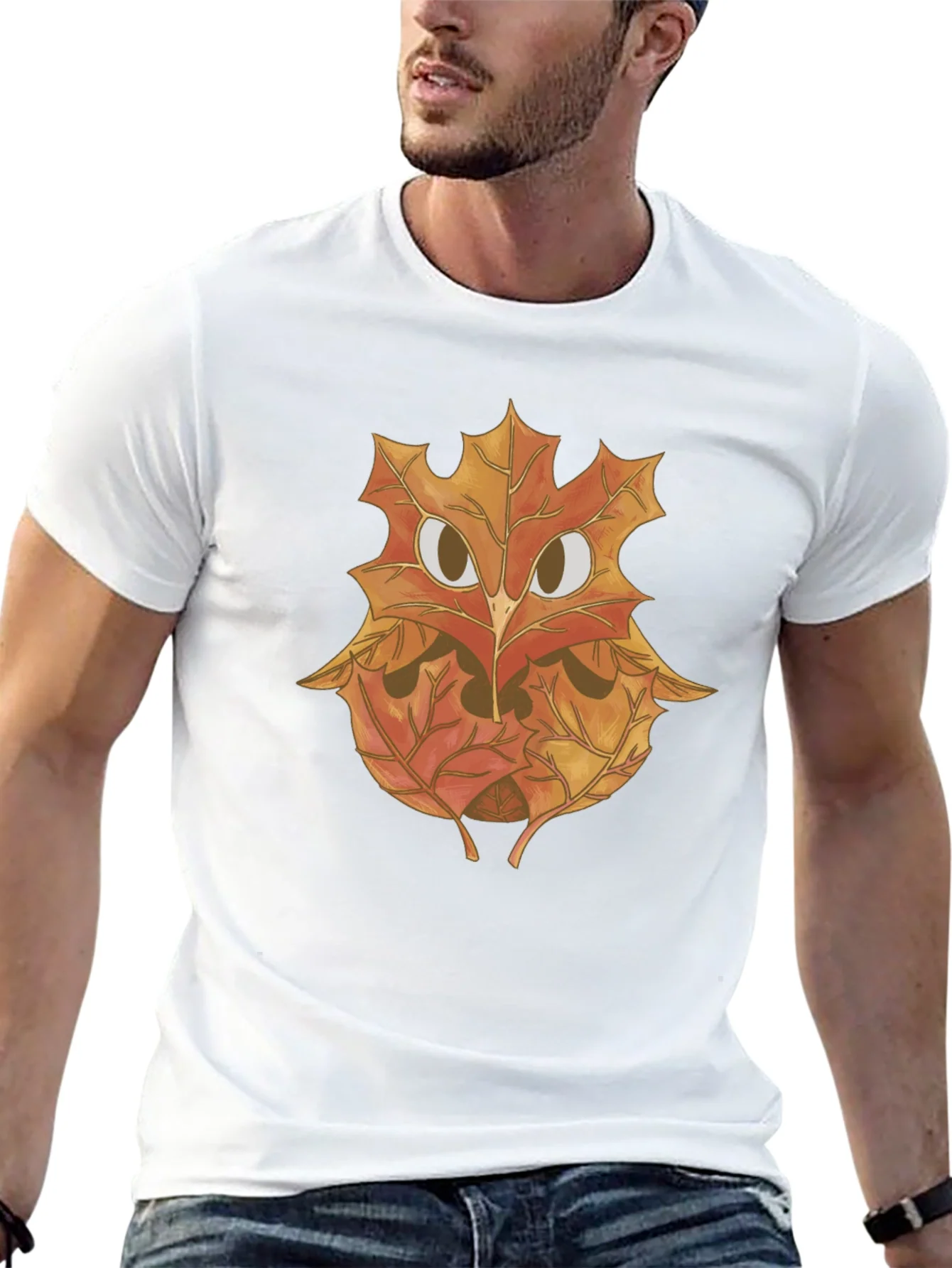 Rebbecca Autumn Owl Graphic Tee - Nature Inspired Design