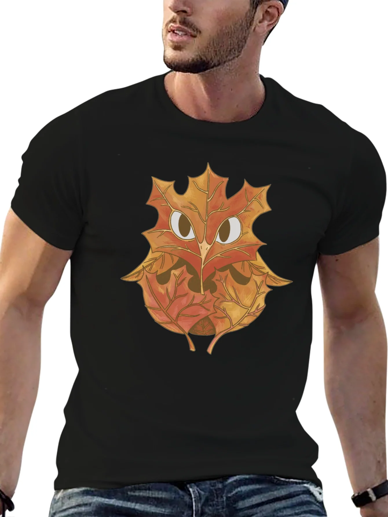 Rebbecca Autumn Owl Graphic Tee - Nature Inspired Design