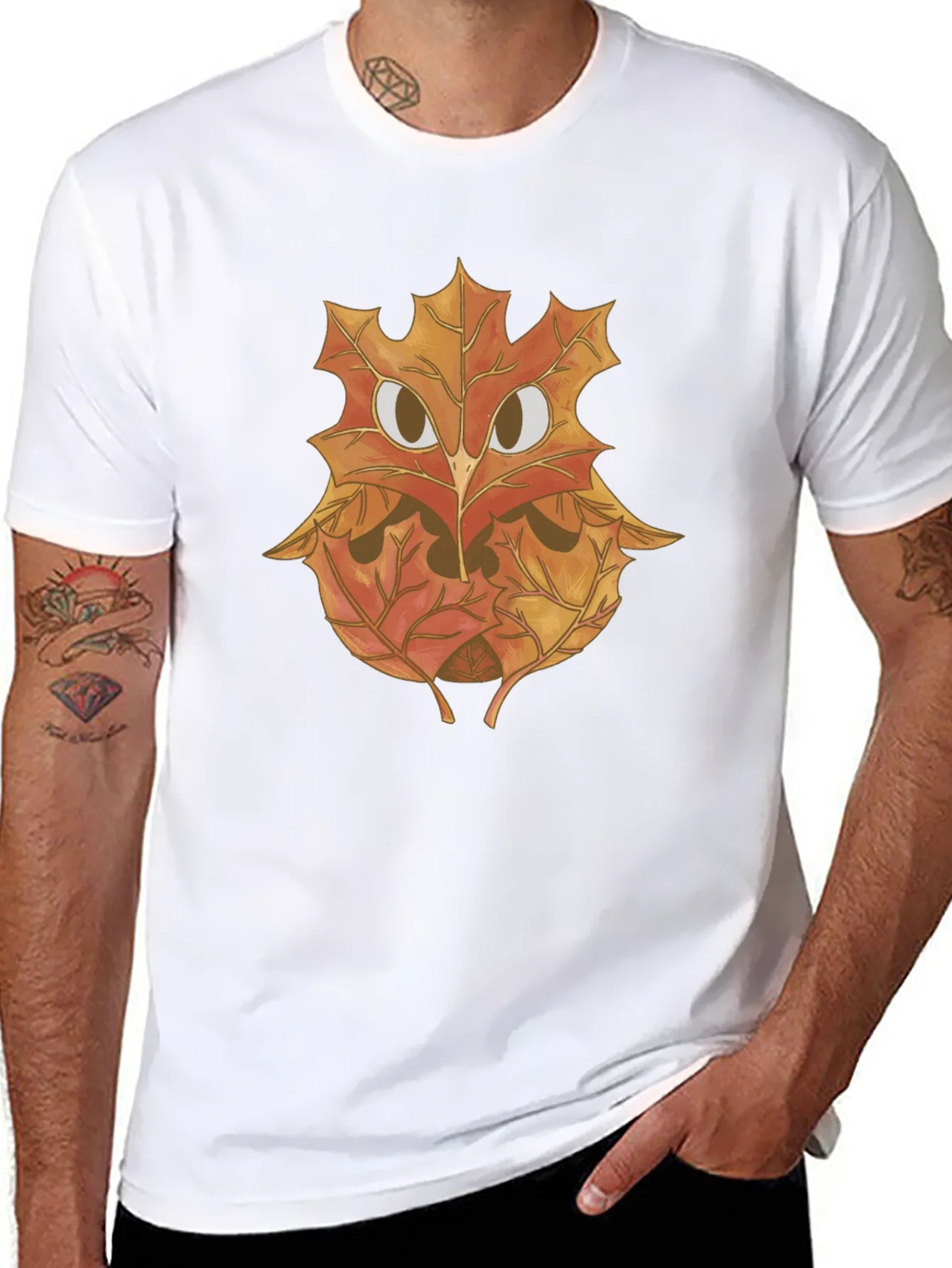 Rebbecca Autumn Owl Graphic Tee - Nature Inspired Design