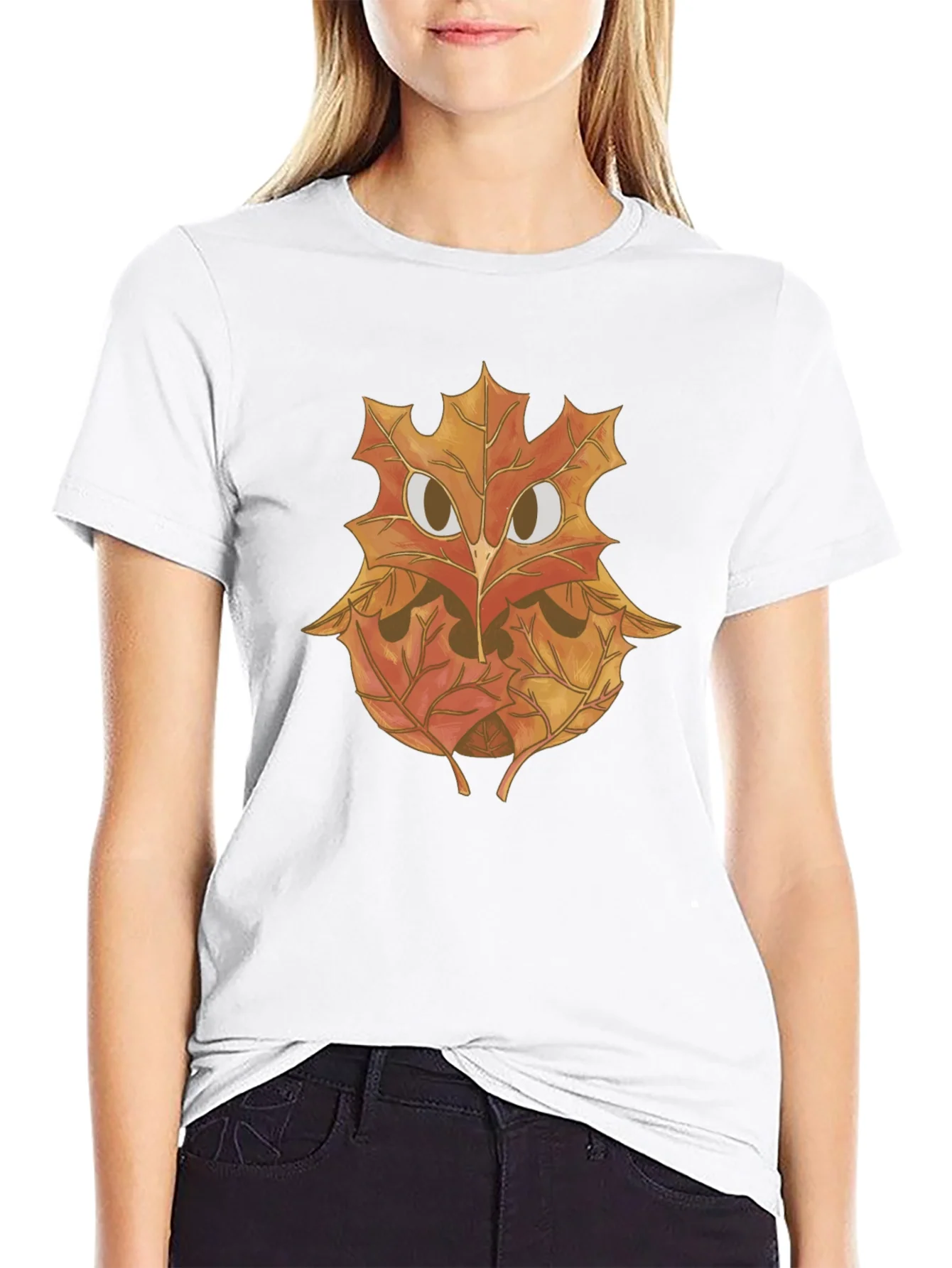 Rebbecca Autumn Owl Graphic Tee - Nature Inspired Design