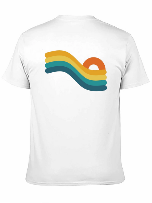 Rebbecca Retro Wave Graphic Black T-Shirt